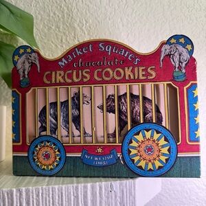 Rare Vintage 1990 Circus Cookies Sealed Market Square Food Company Product USA